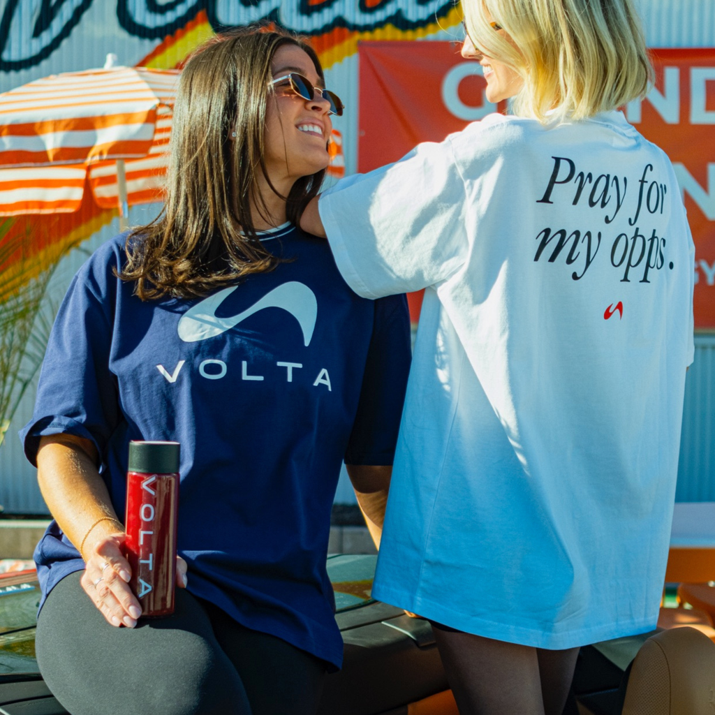 VOLTA Classic Logo Tee - Navy Blue