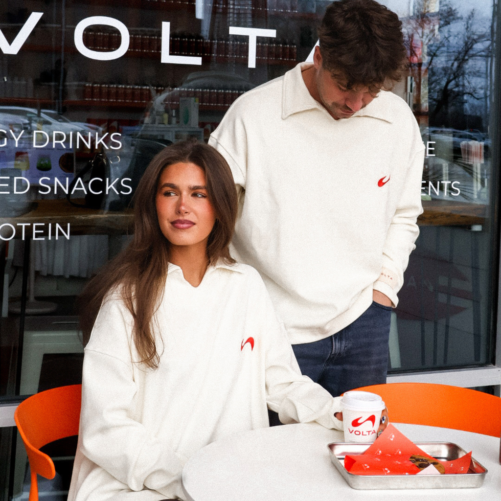 VOLTA Signature Ribbed Pullover (Cream)