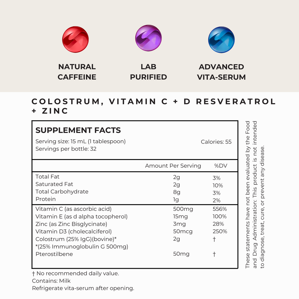 COLOSTRUM LONGEVITY VITA-SERUM (8oz bottle)