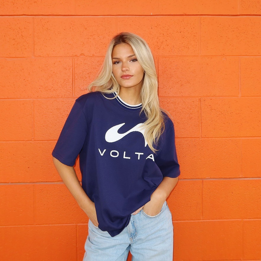 VOLTA Classic Logo Tee - Navy Blue