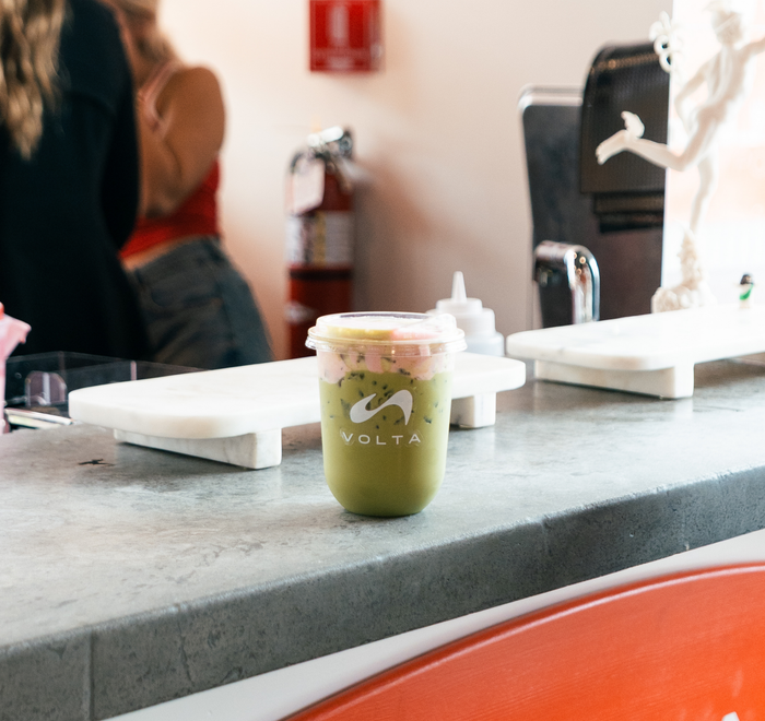 Matcha at the Volta café